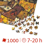 Puzzle adulti 1000 piese Egon Schiele - Crescent of Houses-34532