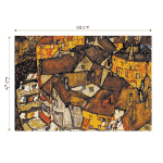 Puzzle adulti 1000 piese Egon Schiele - Crescent of Houses-34535