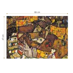 Puzzle adulti 1000 piese Egon Schiele - Crescent of Houses-34535