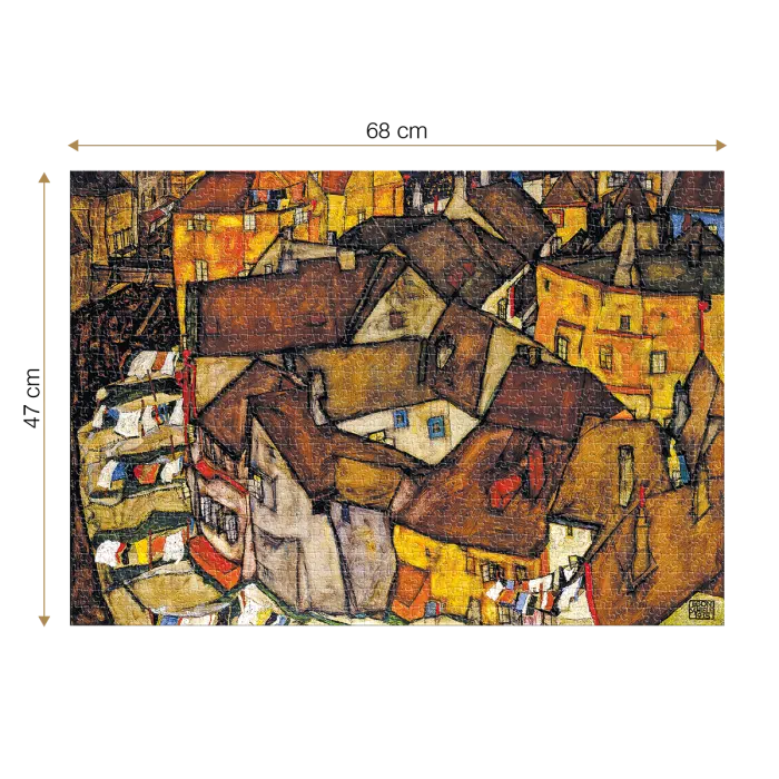 Puzzle adulti 1000 piese Egon Schiele - Crescent of Houses-34535