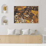 Puzzle adulti 1000 piese Egon Schiele - Crescent of Houses-34536