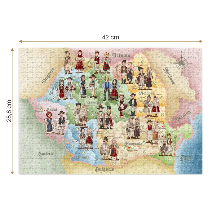 Puzzle copii - Costume Populare - 240 piese-34221