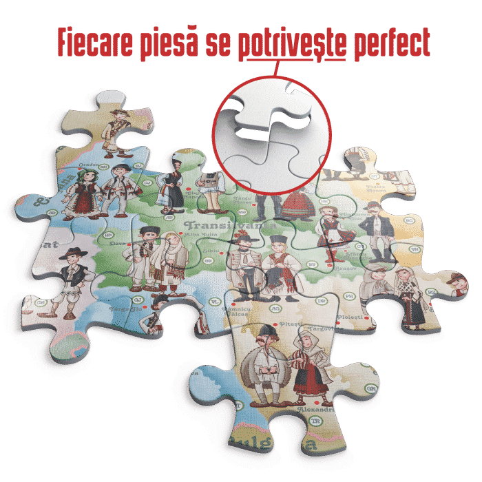 Puzzle copii - Costume Populare - 240 piese-34224