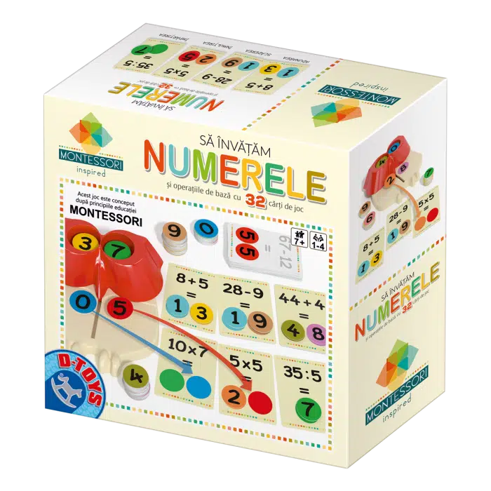 Joc Montessori - Buboo - Să învățăm numerele și operațiile de bază -0