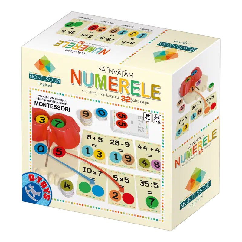 Joc Montessori - Buboo - Să învățăm numerele și operațiile de bază -0