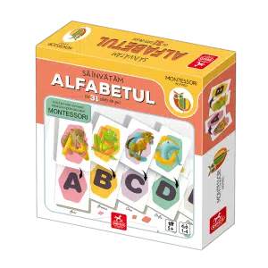 Joc educativ Montessori - Să învățăm alfabetul -0