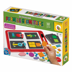 Joc educativ Montessori - Să învățăm formele geometrice-0