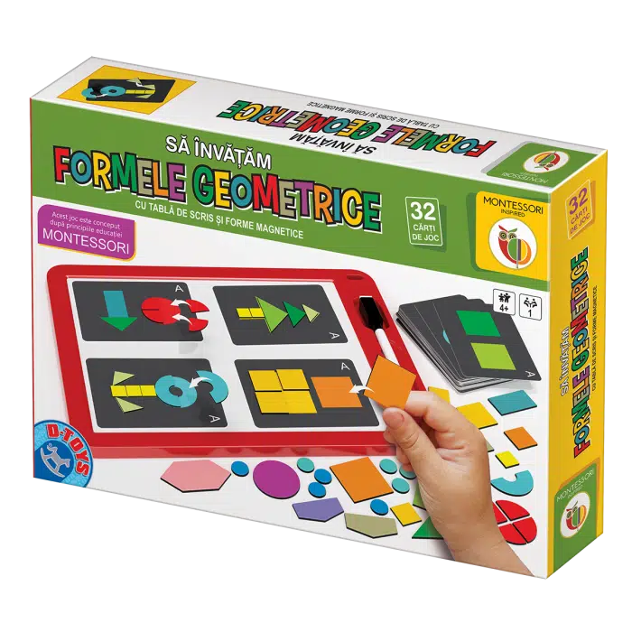 Joc educativ Montessori - Să învățăm formele geometrice-0