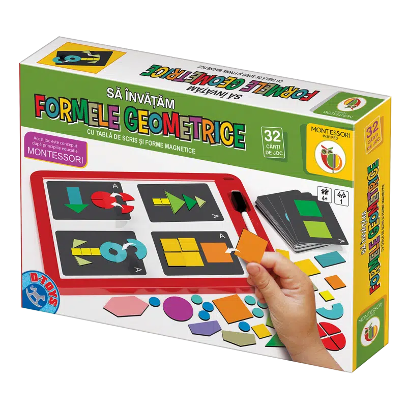 Joc educativ Montessori - Să învățăm formele geometrice-0