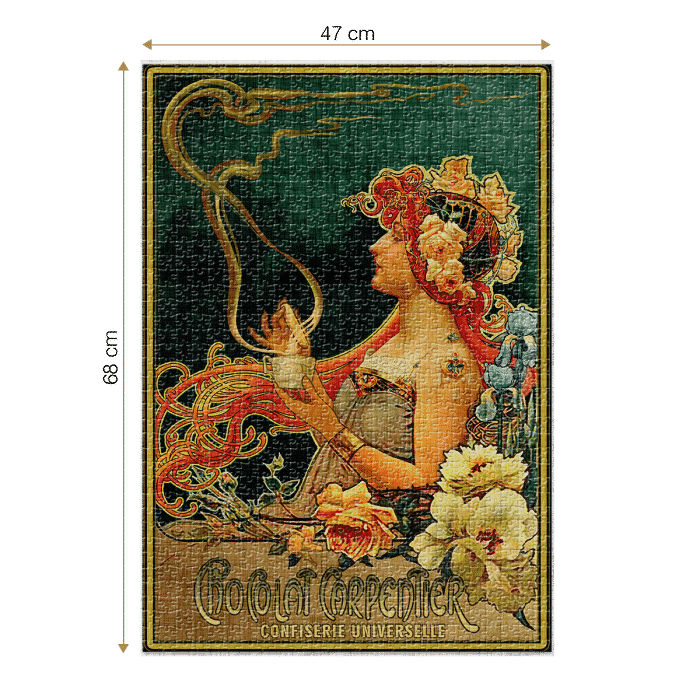 Puzzle adulți 1000 piese Vintage Poster - Chocolat Carpentier-35072