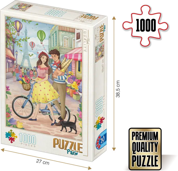 Puzzle adulți 1000 piese Groos Zselyke - Paris-0