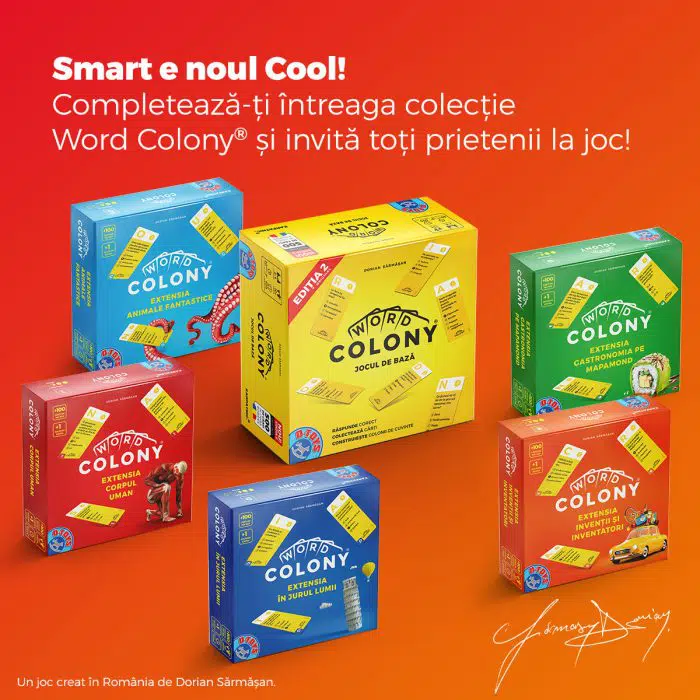 Extensia Corpul Uman Word Colony®, 100 carti de joc, +1 jucator, Editia RO-35410