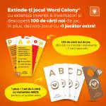 Extensia Inventii & Inventatori Word Colony®, 100 carti de joc, +1 jucator, Editia RO-35398